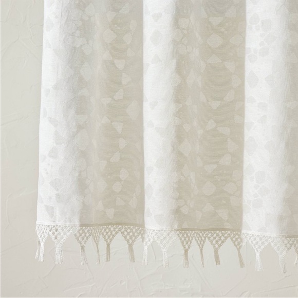 Villa Burnout White Shower Curtain - Opalhouse designed by Jungalow - Picture 4 of 4